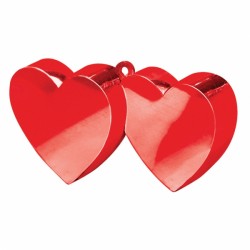 Red Double Heart Weights 170g 12pc