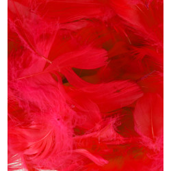 Red Eleganza Feathers Mixed Sizes 50g