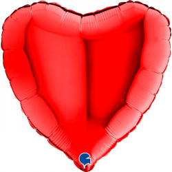 * Red Metallic Heart 18" Offer 1 (100ct) *