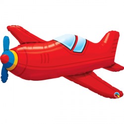 Red Vintage Airplane 36" Shape Group C Pkt Yzp