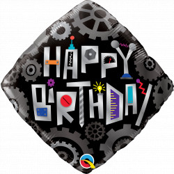 Robot Cogwheels Birthday 18" Pkt If