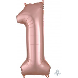 Rose Gold Number 1 Shape P50 Pkt (13" X 34")