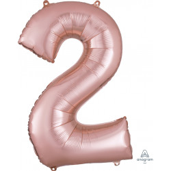Rose Gold Number 2 Shape P50 Pkt (22" X 33")