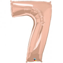 Rose Gold Number 7 Shape Group D 42" Pkt Ycj