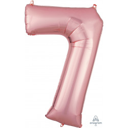 Rose Gold Number 7 Shape P50 Pkt (22" X 35")