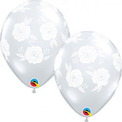 Roses In Bloom 11" Diamond Clear (25ct) Ygx