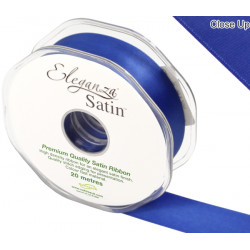 Royal Blue Eleganza Double Faced Satin Ribbon 25mm X 20m