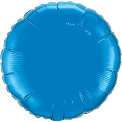 Sapphire Blue Round 18" Flat Q Hj
