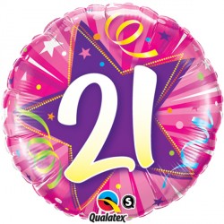Shining Star Hot Pink 21 18" Pkt If
