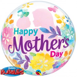 Silhouette Mother's Day 22" Single Bubble Yrv