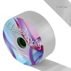 Silver 2" Eleganza Poly Ribbon 91m