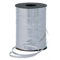 Silver 5mm Metallic Ribbon 500m