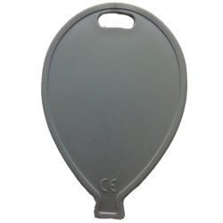 Silver Balloon Shape Plastic Weight 100ct