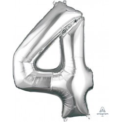 Silver Number 4 Shape P50 Pkt (24" X 36")