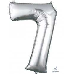 Silver Number 7 Shape P50 Pkt (22" X 35")