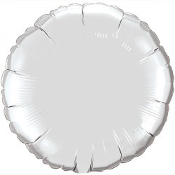 Silver Round 9" Flat Q Gy
