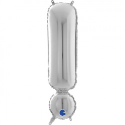 Silver Symbol ! Shape 26" Pkt