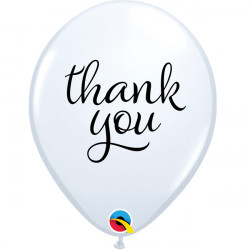 Simply Thank You 11" White (25ct)