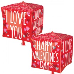 Sketchy Scallops Valentine's Cubez G20 Pkt (15" X 15")