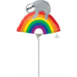 Sloth Rainbow Mini Shape A30 Flat