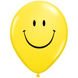 Smile Face 11" Yellow (25ct) Lac