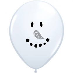 Smile Face Snowman 5" White (100ct) Ui