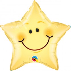 Smiley Face Star 20" Pkt Im