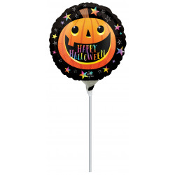 Smiley Pumpkin Mini 9" A15 Flat