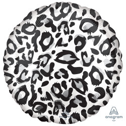 Snow Leopard Print Animalz Circle Standard S18 Flat A