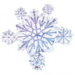 Snowflake Cluster Prismatic Shape P50 Flat (32" X 30")