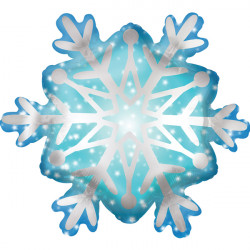 Snowflake Satin Shape P35 Pkt (27" X 24")