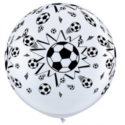 Soccer Balls-a-round 3' White (2ct) By