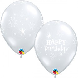 Sparkle Birthday 11" Diamond Clear (25ct) Ygx