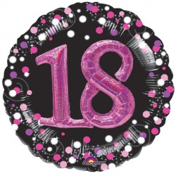 Sparkling Celebration Pink 18 Multi Balloon Shape P75 Pkt (32" X 32")