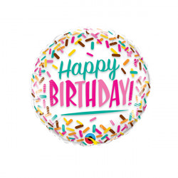 Sprinkles Birthday 9" Flat Hi