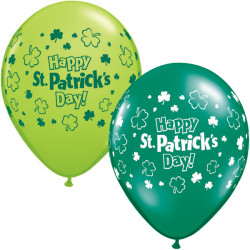 St Patrick's Day 11" Lime Green & Emerald Green (25ct) Ygx