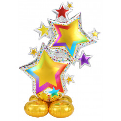 Star Cluster Colorful P70 Airloonz Pkt (34" X 59")