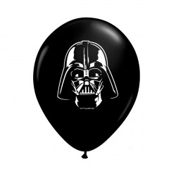 Star Wars Darth Vader Face 5" Onyx Black (100ct) Uj