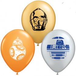 Star Wars Droids 5" Orange, Silver & Gold (100ct) Uj