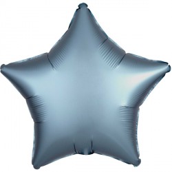 Steel Blue Satin Luxe Star Standard S15 Flat A