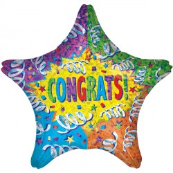 Streamer Explosion Congrats Standard S40 Pkt