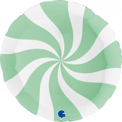 Swirly White - Matte Green 36" Pkt