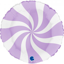 Swirly White - Matte Lilac 18" Pkt