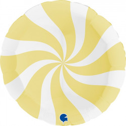 Swirly White - Matte Yellow 36" Pkt