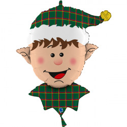 Tartan Elf Head 32" Shape C Pkt