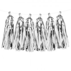 Tassel Garland Silver (12 Tassles 1.5m)