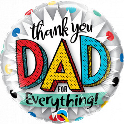 Thank You Dad For Everything 9" Flat Hi