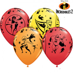 The Incredibles 2 11" Yellow, Red & Orange (25ct) Lbc