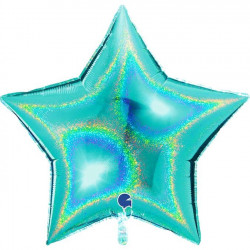 Tiffany Glitter Holographic Star 36" Pkt