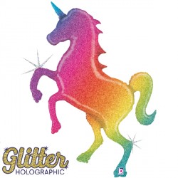 Unicorn Glitter Rainbow Grabo Shape Pkt